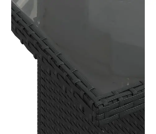 8-Daļīgs Dārza Dīvāna Komplekts, Matrači, Melna Pe Rotangpalma Vidaxl