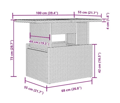 9-Osaline Aiadiivani Komplekt Patjadega, Helehall, Polürotang
