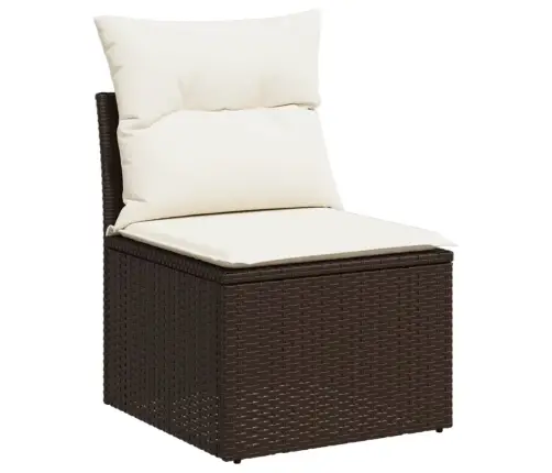 9-Osaline Aiadiivani Komplekt Patjadega, Pruun, Polürotang