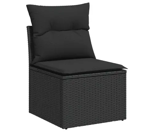 7-Osaline Aiadiivani Komplekt Patjadega, Must, Polürotang