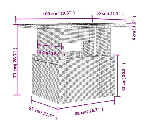 8-Daļīgs Dārza Dīvānu Komplekts, Matrači, Brūna Pe Rotangpalma Vidaxl