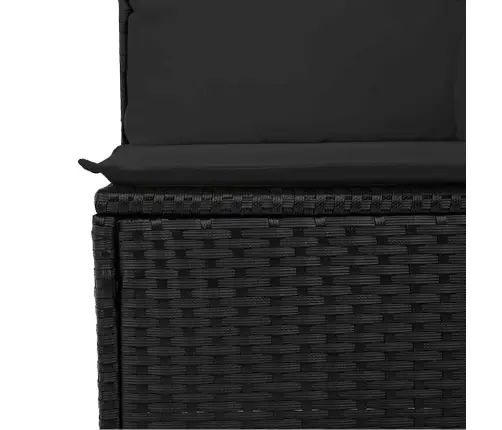 9-Osaline Aiadiivani Komplekt Patjadega, Must, Polürotang