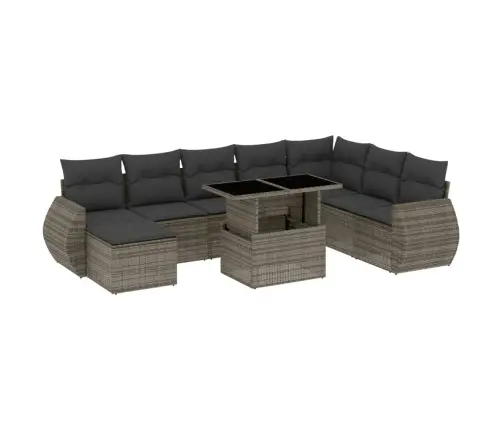 9-Osaline Aiadiivani Komplekt Patjadega, Hall, Polürotang