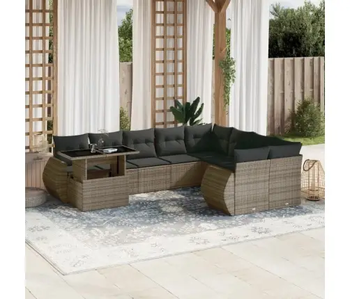 10-Osaline Aiadiivani Komplekt Patjadega, Hall, Polürotang