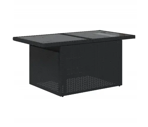 Sodo Komplektas Su Pagalvėlėmis, 11 Dalių, Juodas, Poliratanas