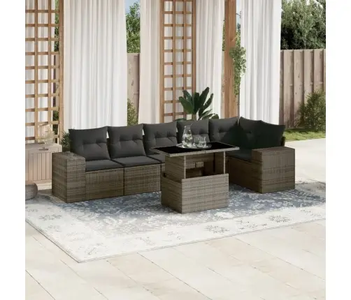 7-Osaline Aiadiivani Komplekt Patjadega, Hall, Polürotang