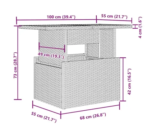 7-Osaline Aiadiivani Komplekt Patjadega, Must, Polürotang