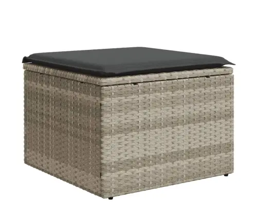 Sodo Komplektas Su Pagalvėlėmis, 8 Dalių, Pilkas, Poliratanas