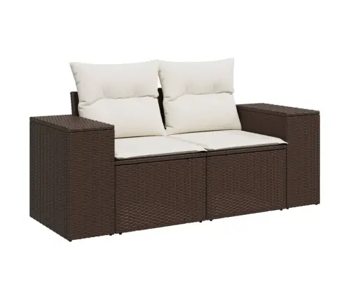 10-Osaline Aiadiivani Komplekt Patjadega, Pruun, Polürotang