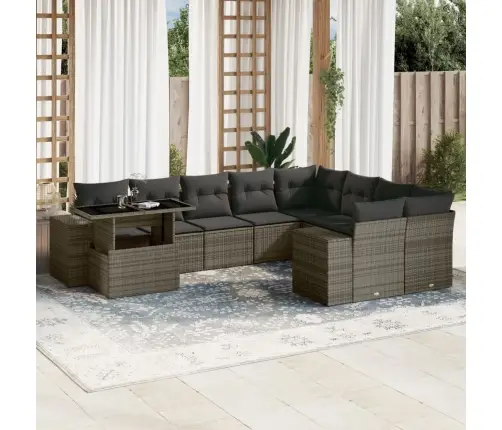 10-Osaline Aiadiivani Komplekt Patjadega, Hall, Polürotang