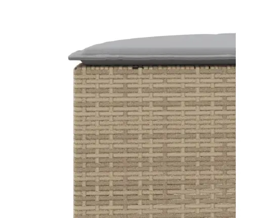 3-Daļīgs Dārza Dīvāna Komplekts, Pusaplis, Melna Pe Rotangpalma Vidaxl