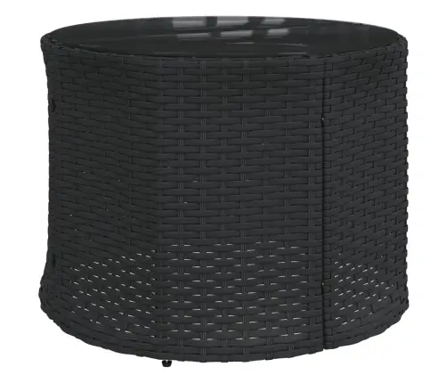 Sodo Komplektas, 3 Dalių, Juodas, Pusapvalis, Poliratanas