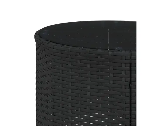 Sodo Komplektas, 3 Dalių, Juodas, Pusapvalis, Poliratanas