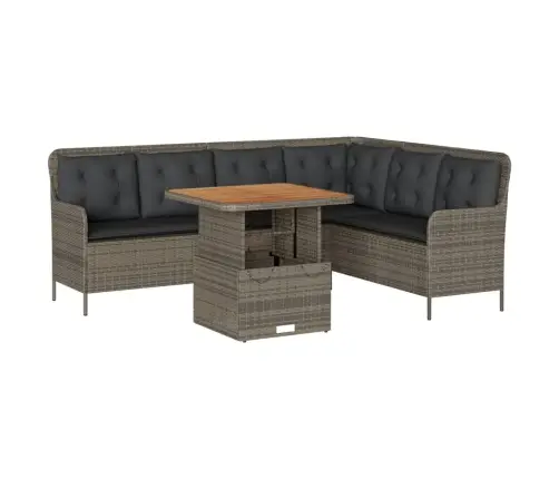 2-Daļīgs Dārza Dīvāna Komplekts Ar Matračiem, Pe Rotangpalma Vidaxl