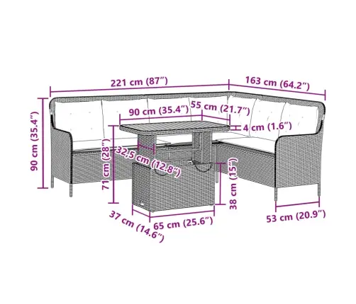 Sodo Komplektas Su Pagalvėlėmis, 2 Dalių, Pilkas, Poliratanas
