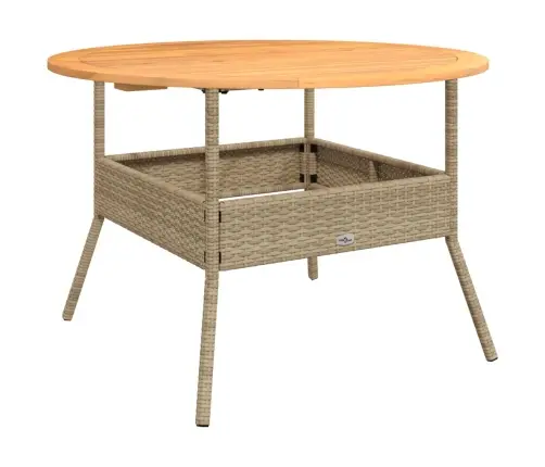 Sodo Komplektas Su Pagalvėlėmis, 2 Dalių, Smėlio, Poliratanas