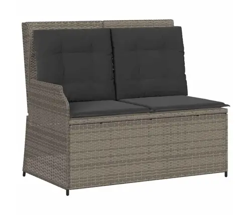 3-Daļīgs Dārza Atpūtas Mēbeļu Komplekts, Pelēka Pe Rotangpalma Vidaxl