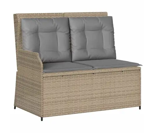 3-Daļīgs Dārza Mēbeļu Komplekts Ar Matračiem, Pe Rotangpalma Vidaxl