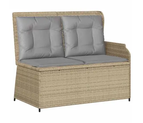 3-Daļīgs Dārza Mēbeļu Komplekts Ar Matračiem, Pe Rotangpalma Vidaxl