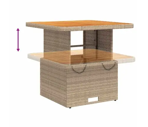 3-Daļīgs Dārza Mēbeļu Komplekts Ar Matračiem, Pe Rotangpalma Vidaxl