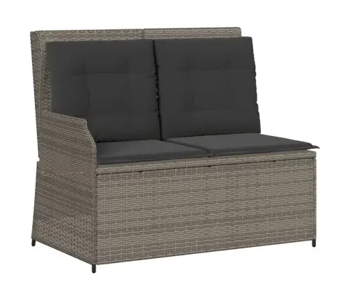 4-Daļīgs Dārza Atpūtas Mēbeļu Komplekts, Pelēka Pe Rotangpalma Vidaxl