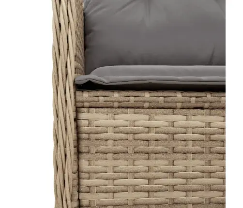 4-Daļīgs Dārza Atpūtas Mēbeļu Komplekts, Bēša Pe Rotangpalma Vidaxl