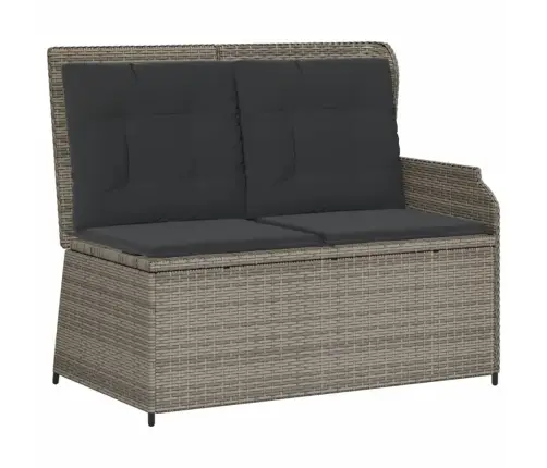 Sodo Komplektas Su Pagalvėlėmis, 7 Dalių, Pilkas, Poliratanas