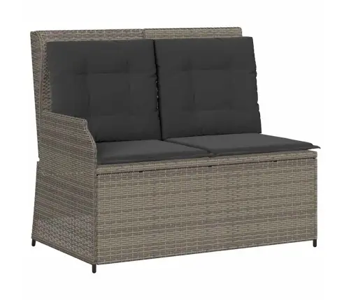 Sodo Komplektas Su Pagalvėlėmis, 3 Dalių, Pilkas, Poliratanas