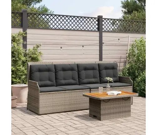 Sodo Komplektas Su Pagalvėlėmis, 3 Dalių, Pilkas, Poliratanas