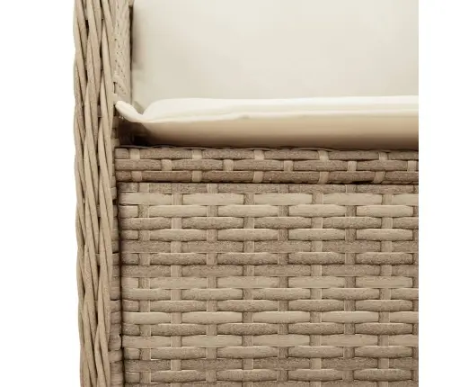 3-Daļīgs Dārza Atpūtas Mēbeļu Komplekts, Bēša Pe Rotangpalma Vidaxl