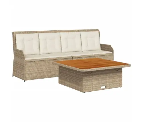 3-Osaline Aiadiivani Komplekt Patjadega, Beež, Polürotang