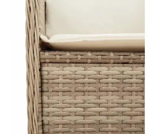 3-Osaline Aiadiivani Komplekt Patjadega, Beež, Polürotang