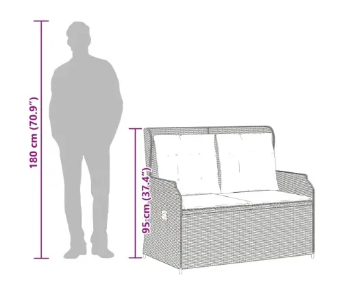 Sodo Komplektas Su Pagalvėlėmis, 3 Dalių, Juodas, Poliratanas Sodo Komplektas Su Pagalvėlėmis, 3 Dalių, Juodas, Poliratanas