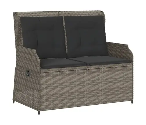 3-Osaline Aiamööbli Komplekt Patjadega, Hall, Polürotang