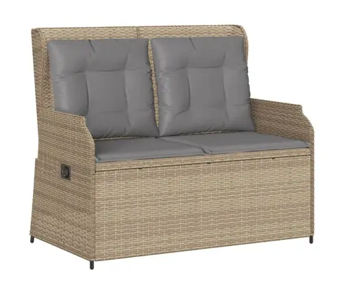 3-Daļīgs Dārza Atpūtas Mēbeļu Komplekts, Bēša Pe Rotangpalma Vidaxl