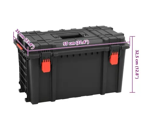 Kaasaskantav Transpordikohver, Must, 57X35X32,5 cm Pp