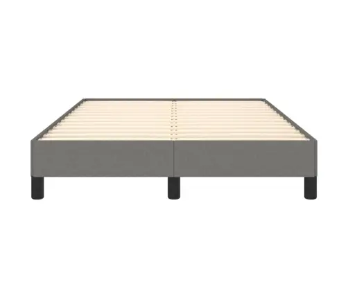 Voodiraam Ilma Madratsiga, Tumehall, 120X190 cm Kangas