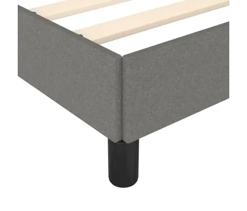 Voodiraam Ilma Madratsiga, Tumehall, 120X190 cm Kangas