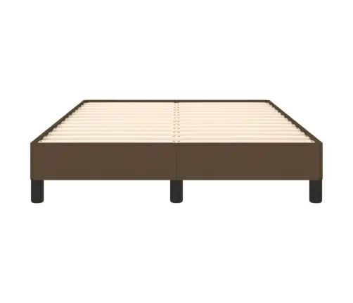 Voodiraam Ilma Madratsiga, Tumepruun, 120X190 cm Kangas