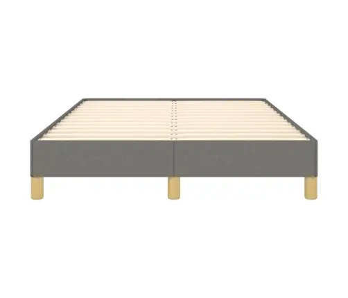Gultas Rāmis Bez Matrača Tumši Pelēks 120X190 Cm Audums Vidaxl