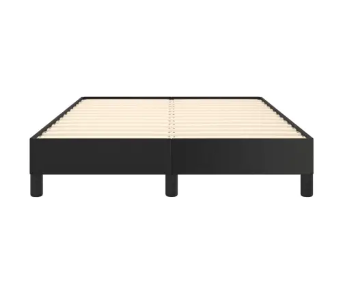 Gultas Rāmis Bez Matrača Melns 120X190 Cm Mākslīgā Āda Vidaxl