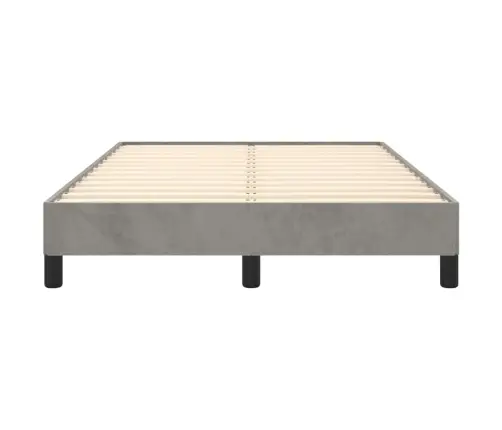 Voodiraam Ilma Madratsiga, Helehall, 120X190 cm Samet