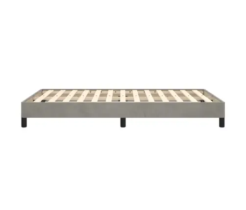 Voodiraam Ilma Madratsiga, Helehall, 120X190 cm Samet