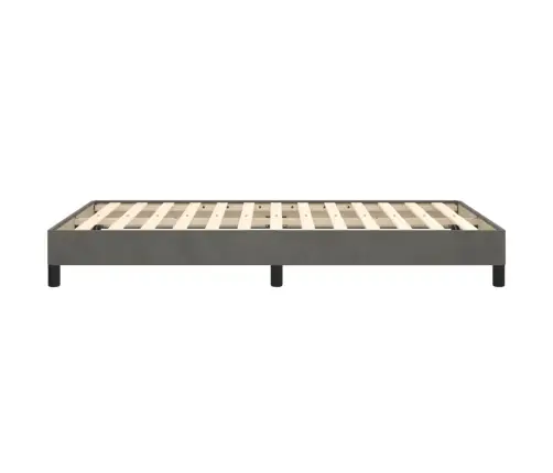 Gultas Rāmis Bez Matrača Tumši Pelēks 120X190 Cm Samts Vidaxl