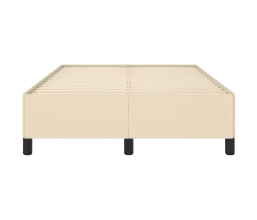 Gultas Rāmis Bez Matrača Krēmkrāsas 120X190 Cm Audums Vidaxl