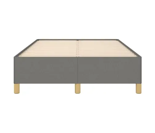 Gultas Rāmis Bez Matrača Tumši Pelēks 120X190 Cm Audums Vidaxl