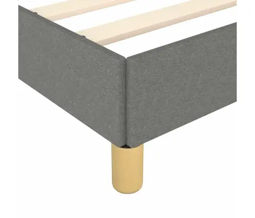 Gultas Rāmis Bez Matrača Tumši Pelēks 120X190 Cm Audums Vidaxl