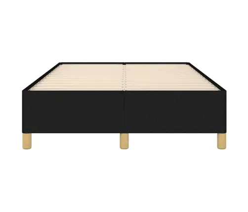Gultas Rāmis Bez Matrača Melns 120X190 Cm Audums Vidaxl