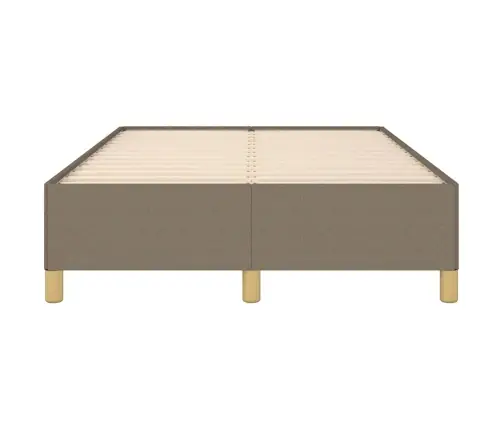 Gultas Rāmis Bez Matrača Pelēkbrūns 120X190 Cm Audums Vidaxl