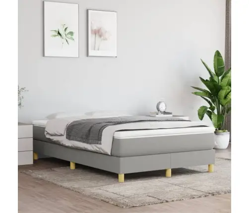 Kontinentaalvoodi Madratsiga, Helehall, 120 X 190 cm Kangas